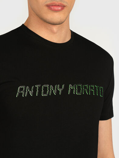 Black t-shirt with logo lettering - 2