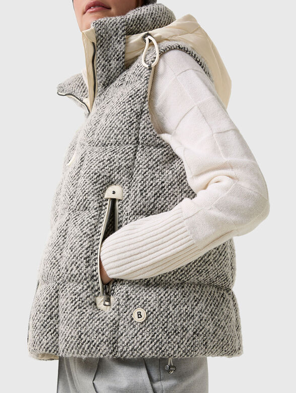 FALKA wool and silk vest - 4