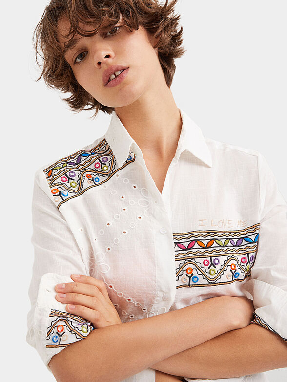 ESTAMBUL white shirt with embroidery - 2
