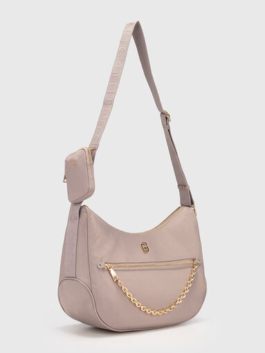Hobo bag with golden details ana logo - 3