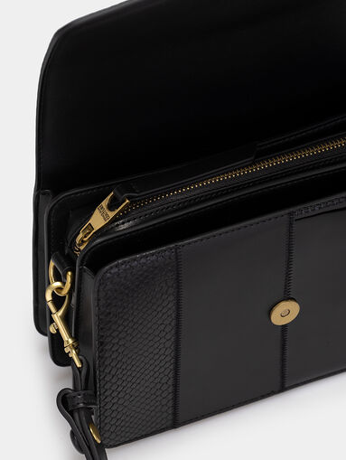Black bag with logo buckle - 5