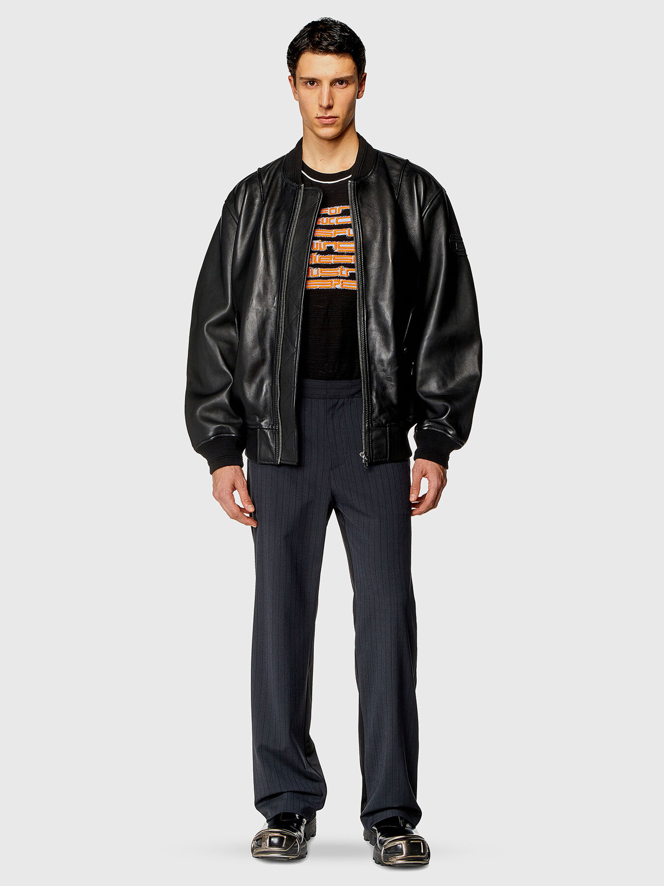 L-PRITTS-NEW leather jacket brand DIESEL — Globalbrandsstore.com/en