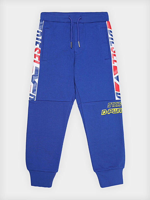 PERMOS sports pants with logo print - 1