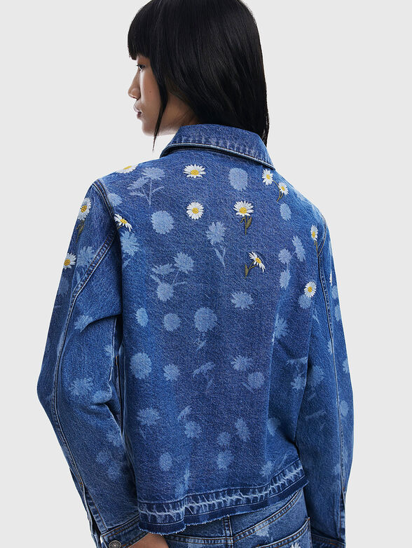 DAISY printed denim jacket - 5