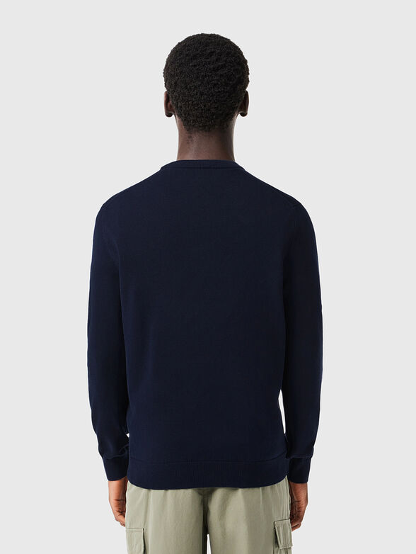 Crew neck cotton sweater - 3