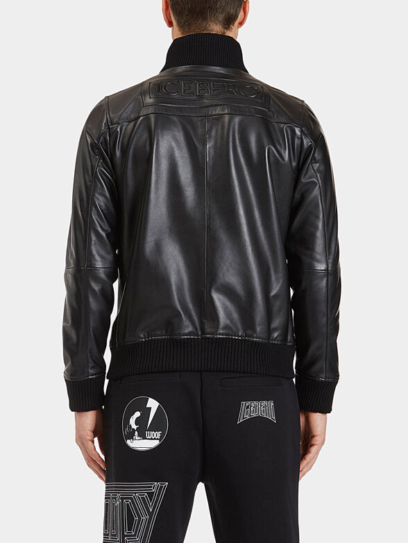 Leather bomber jacket - 2