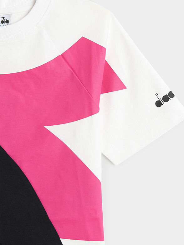 Cotton T-shirt with print - 5