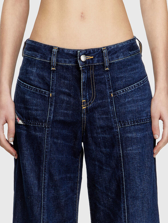 D-AKII L.28 wide leg jeans - 3