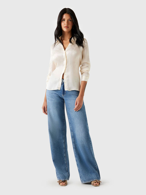 MARTHE shirt with accent logo print - 2