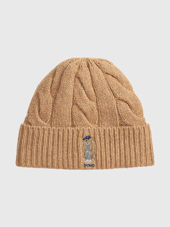Вълнен шапка с Polo Bear бродерия - 1