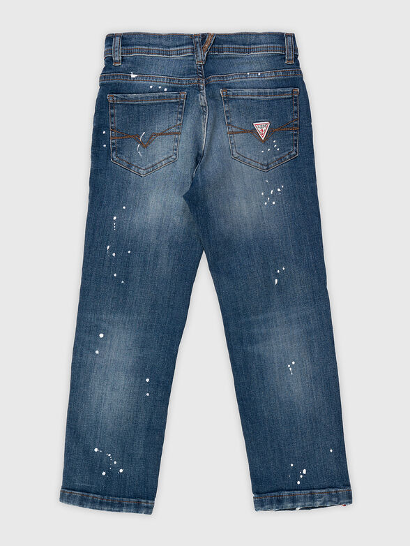 Blue jeans with washed effect - 2
