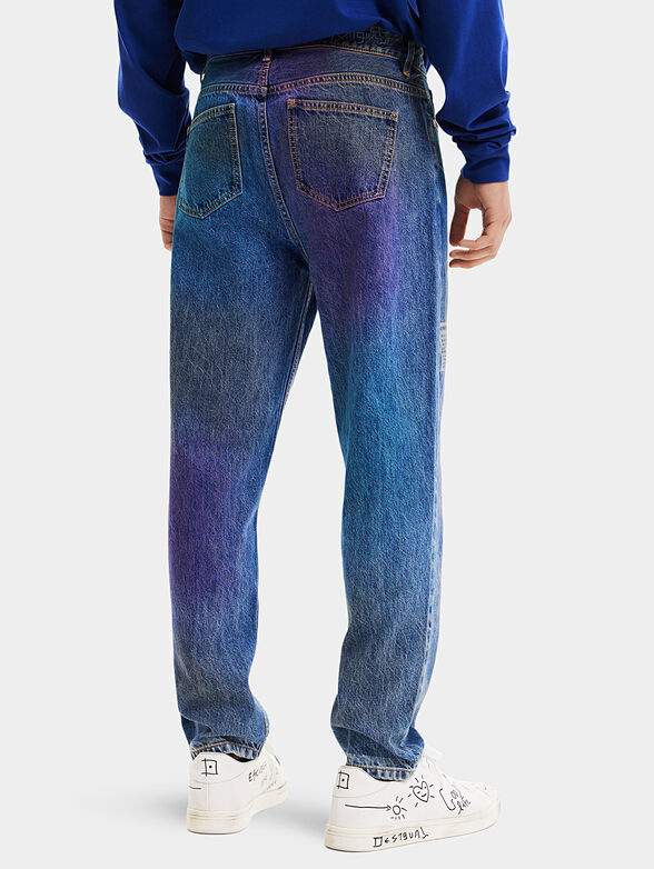 Jeans with art coloring - 2