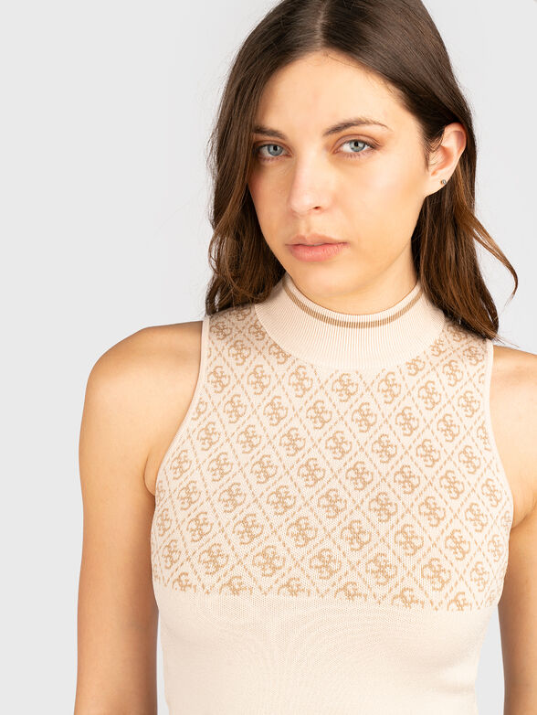 LISE top with monogram logo - 4