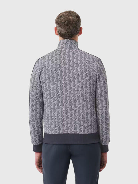 Sweatshirt with monogram print in brown - 2