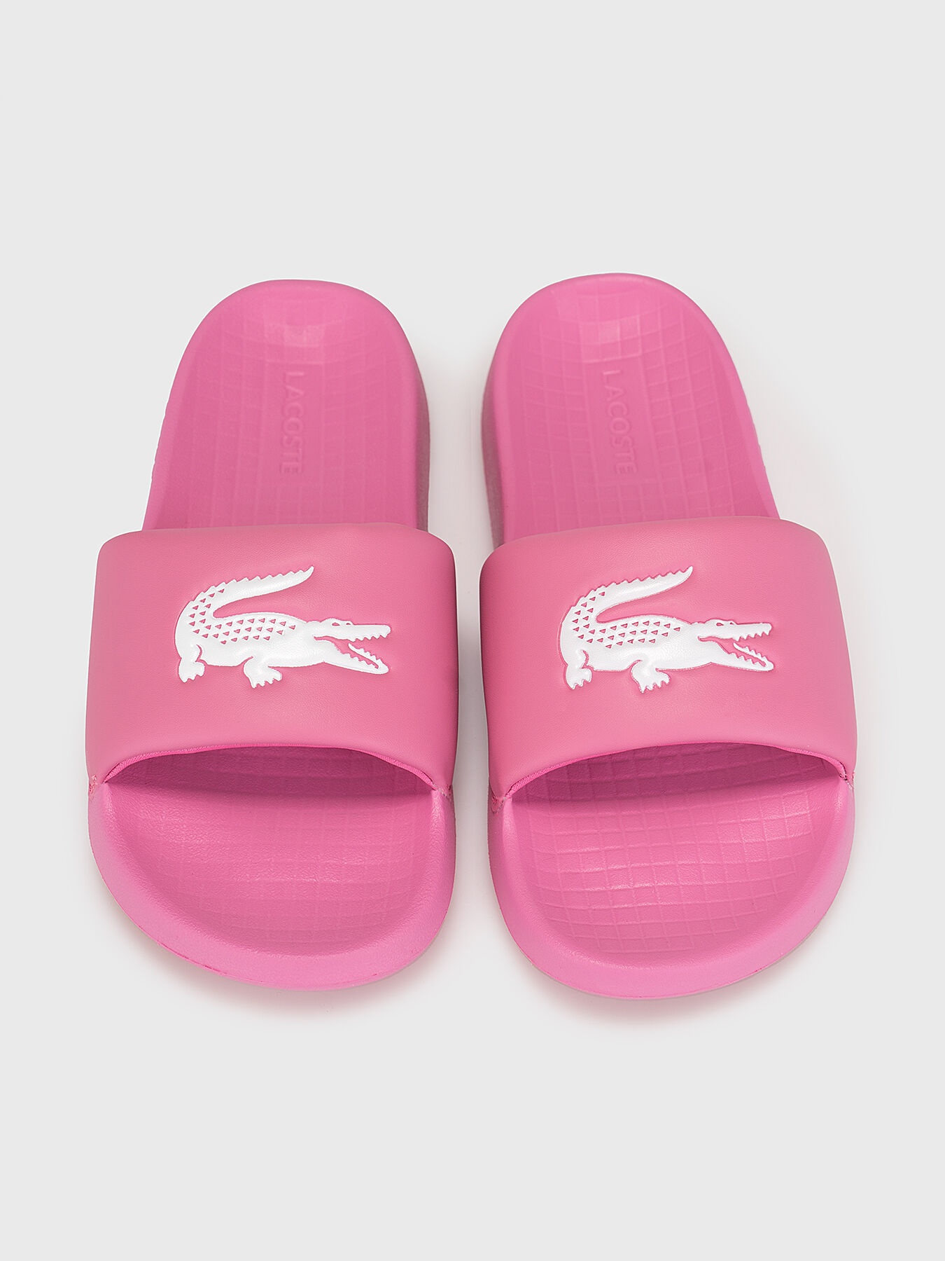 CROCO 1.0 123 slippers with logo accent brand LACOSTE