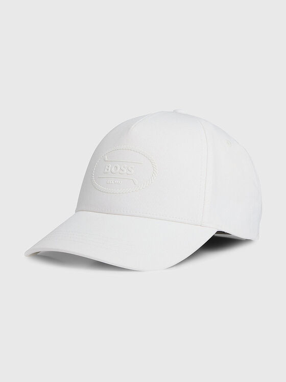 Бейзболна шапка с лого детайл - 1