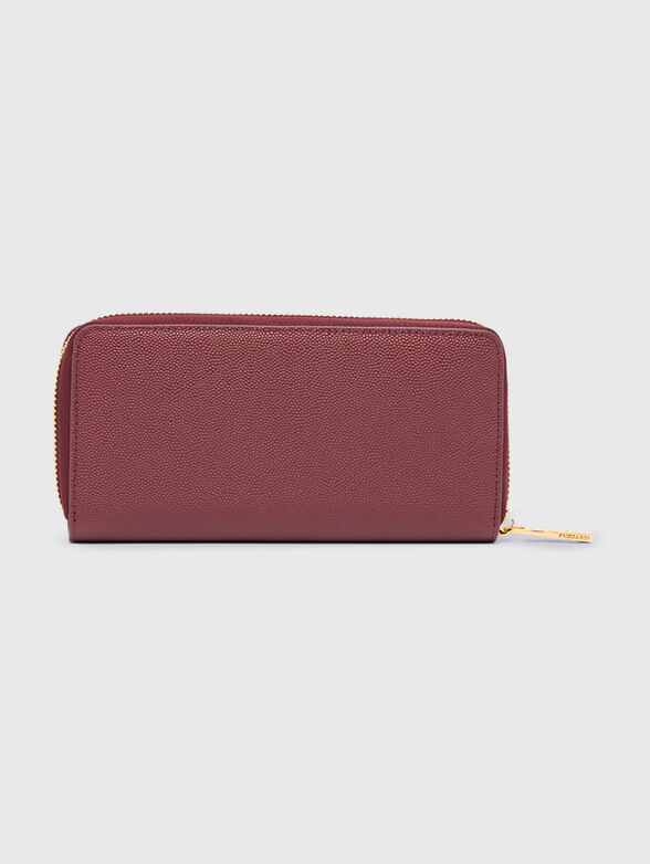 Leather wallet with gold details - 2