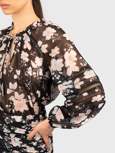 GILDA blouse with sheer effect - 4