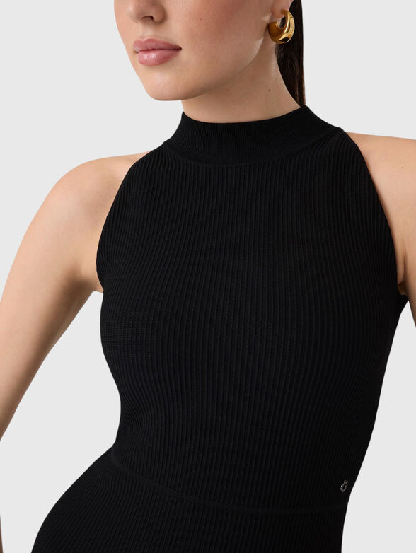 Black midi dress - 4