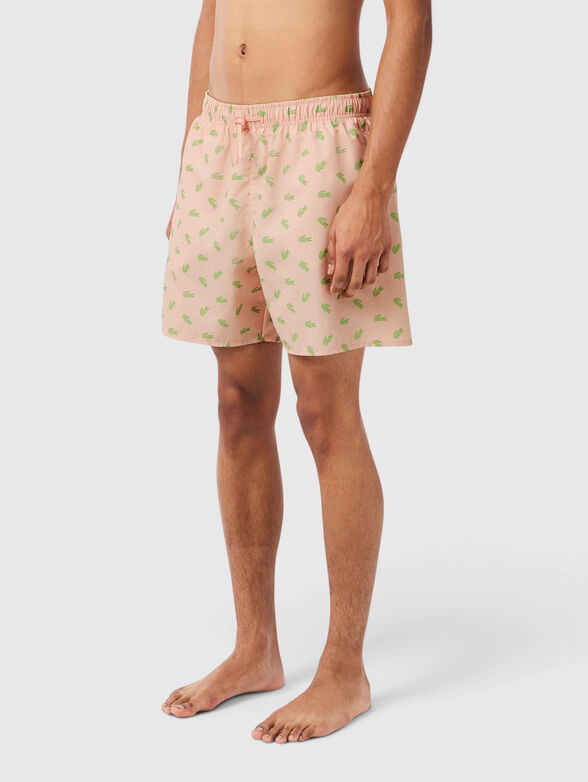 Light blue beach shorts - 1