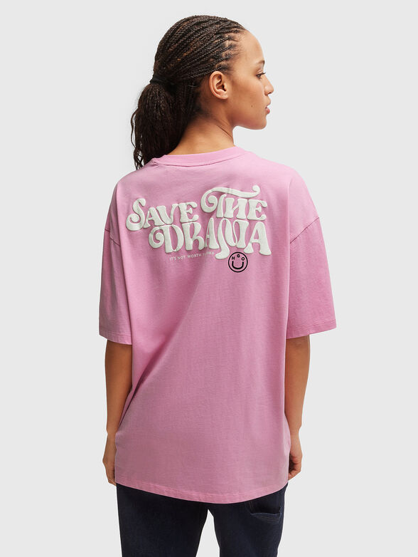 Oversized printed cotton T-shirt - 3