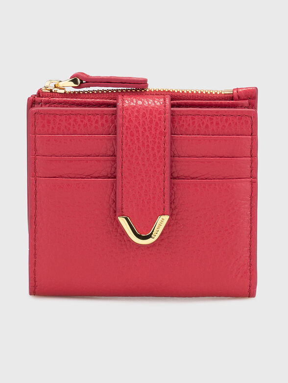 Leather wallet with gold details - 1