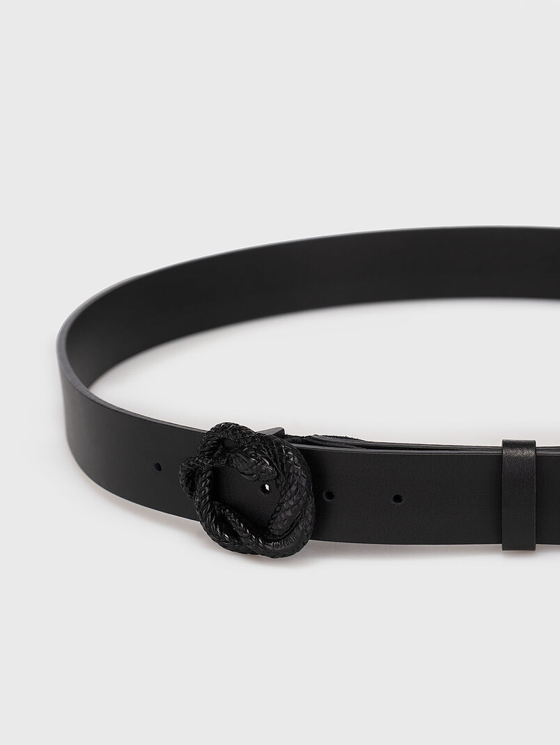 Black belt with accent buckle - 3