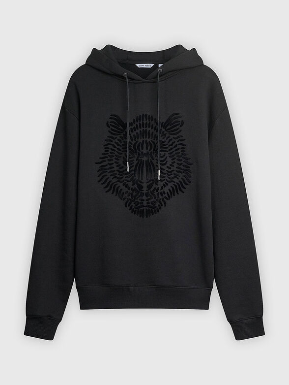 Cotton sweatshirt with logo accent - 1