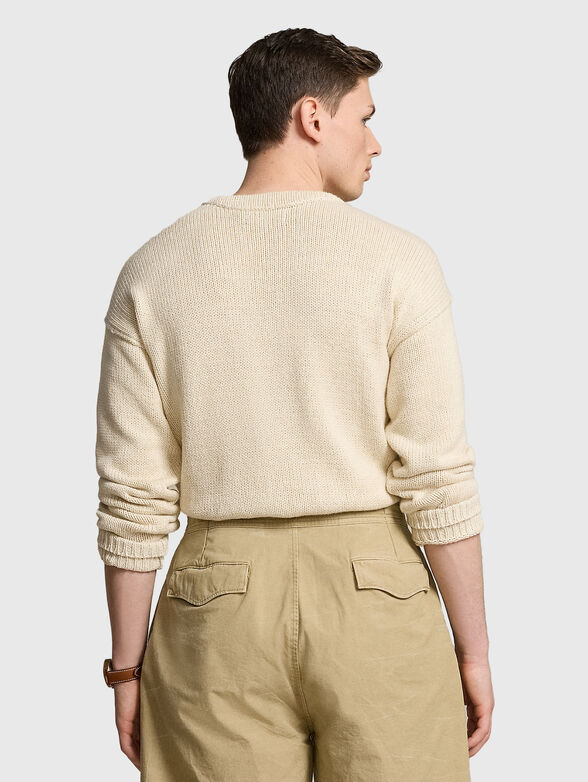 Sweater with embossed accent  - 3