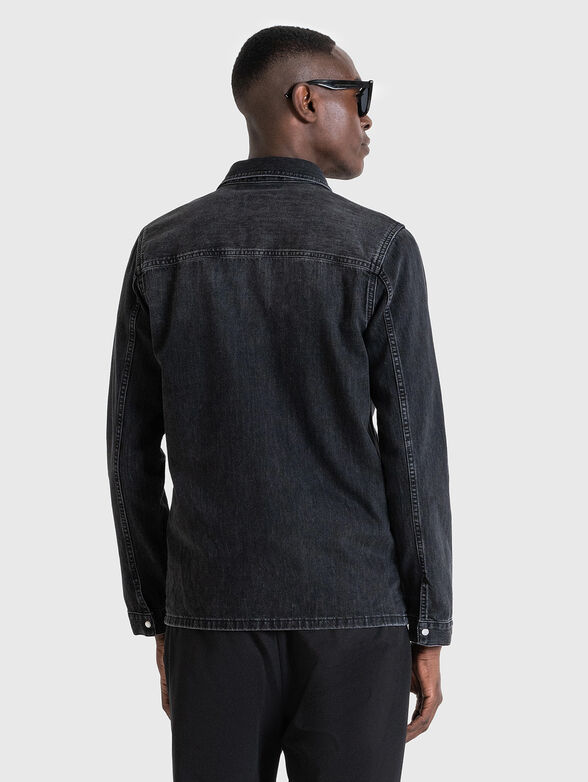 Black denim shirt - 2