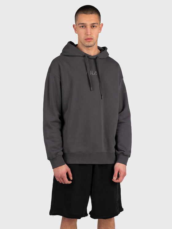 Сив овърсайз суитшърт SAM - 1