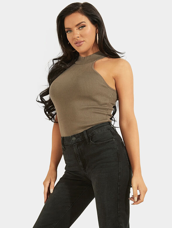 Black knitted top  - 1