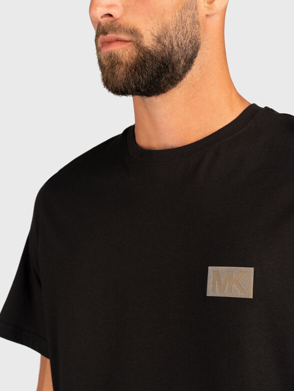 Cotton T-shirt with accent back - 4