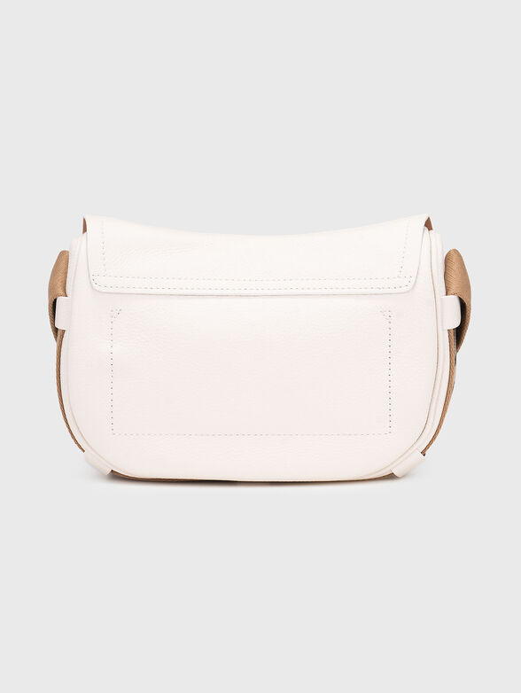 Leather crossbody bag with logo - 3
