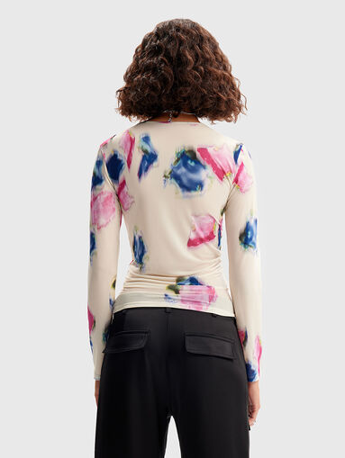 Blouse with floral details  - 3