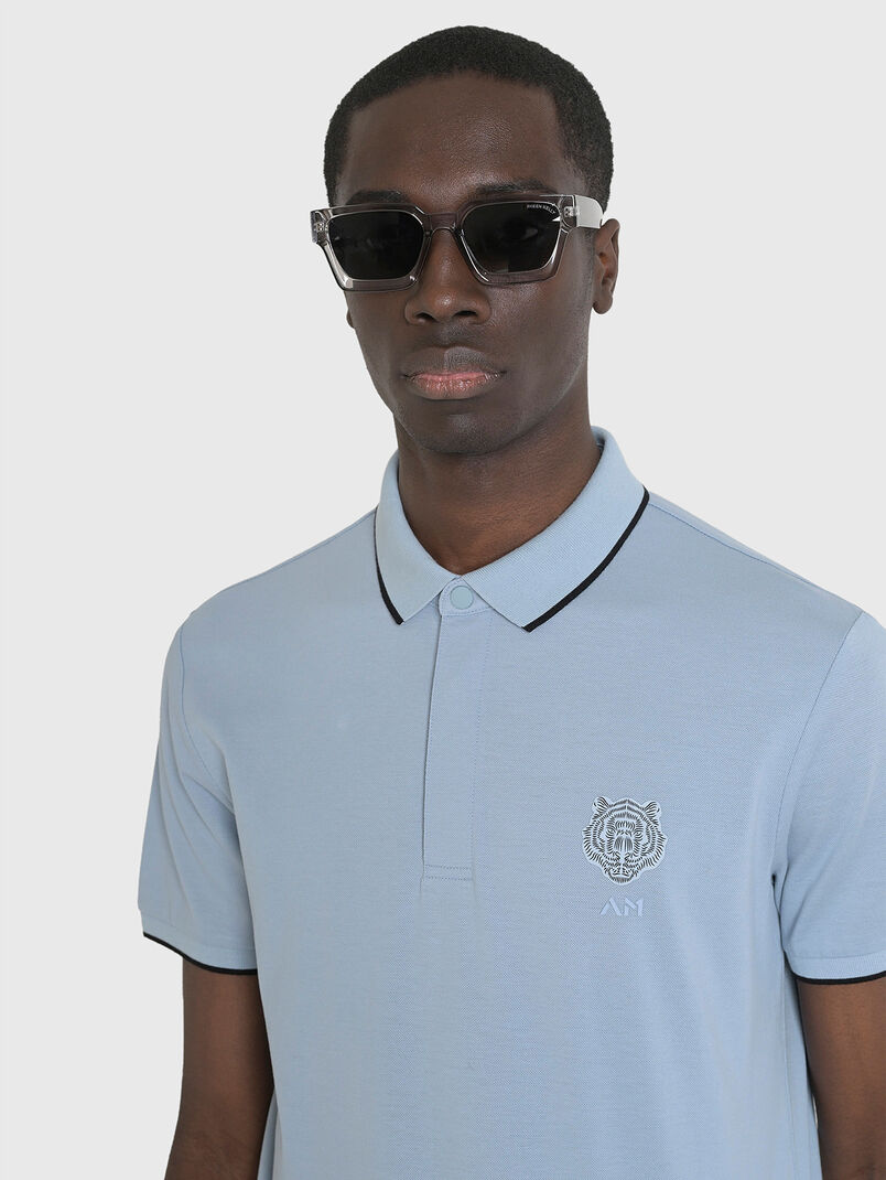 Polo shirt with print and logo detail  - 3