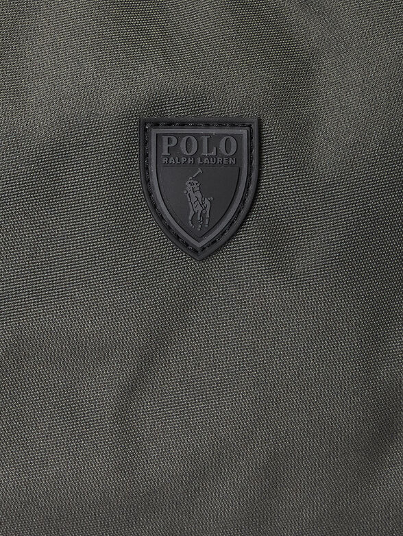 Grey sports bag with logo detail - 4