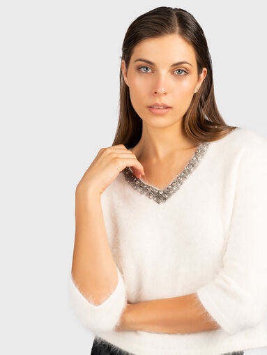 Black sweater with detail - 5