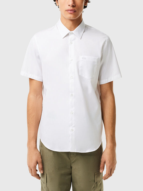 Short sleeve shirt in blue  - 1