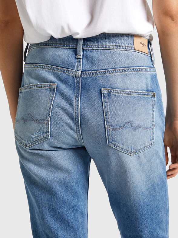 High rise traped fit jeans - 2