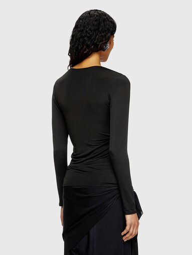 T-CRISSY-PLAIN unisex long sleeve blouse - 3