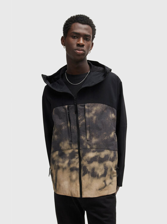 BOX jacket with hood and accent print - 1