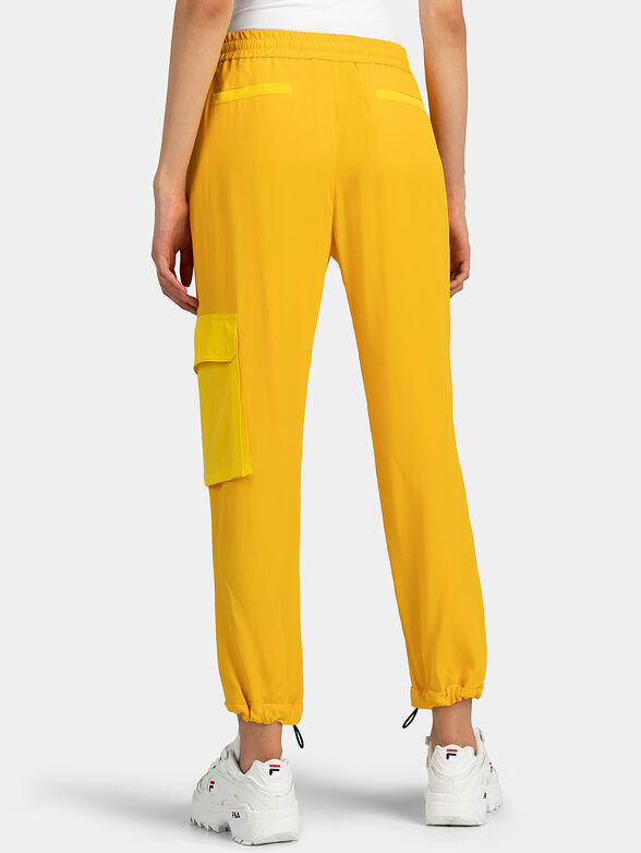 Yellow cargo trousers - 2