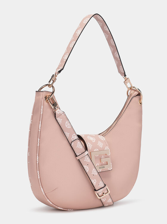 Хобо чанта BRIGHTSIDE в розов цвят - 2