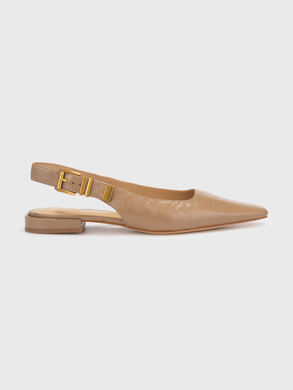 DARRINGTON crackled leather flat - 0
