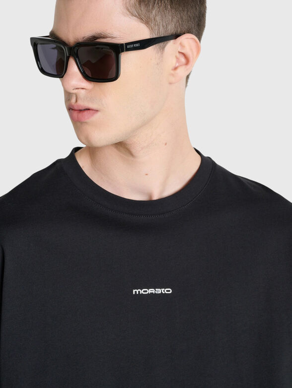 Black t-shirt with print - 4
