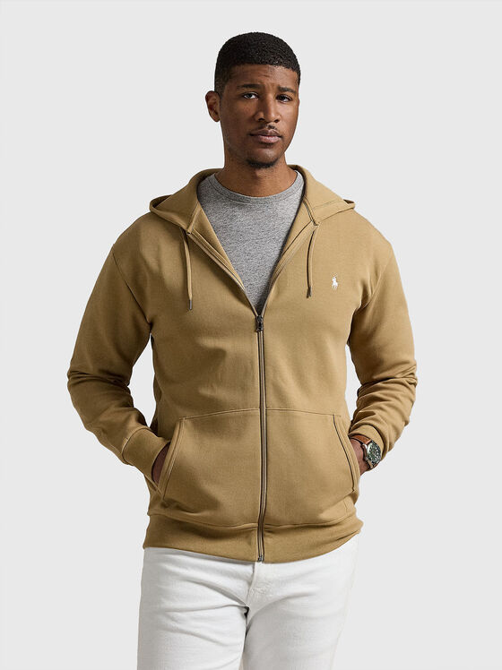 Суитшърт с качулка и цип - 1