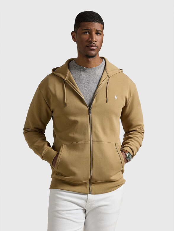 Sweatshirt with hood and zip - 1