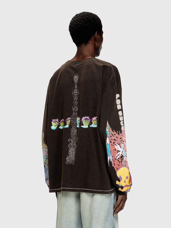 T-BOXT-LS-R4 blouse with accent prints - 2