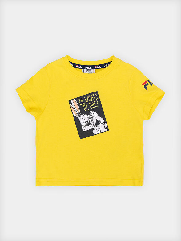 LAWALDE yellow T-shirt with print - 1